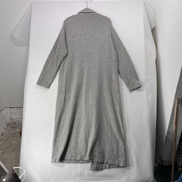 Marine Layer Cardigan Women L Quinn Duster Cardigan Frost Grey Open Long Soft - Picture 10 of 12